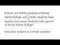 Student Enrollment and Division Concepts
