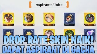 DROP RATE SKIN NYA LAGI TINGGI - LANGSUNG DAPAT SKIN ASPIRANT DI GACHA! PART 2 GACHA ASPIRANTS