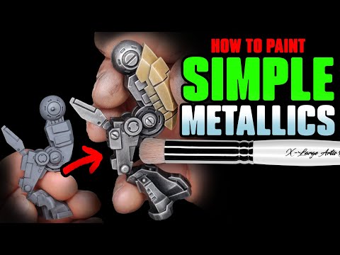 How to paint Simple Metallics (2/4 steps only!)