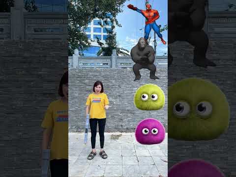 Monkey Head to spiderman, gorilla, dameto casita & girl dancing? Balaashorts