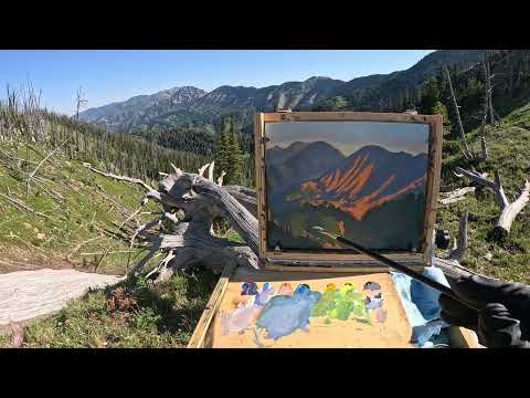 Plein Air Painting - High Mountain Blue Skies