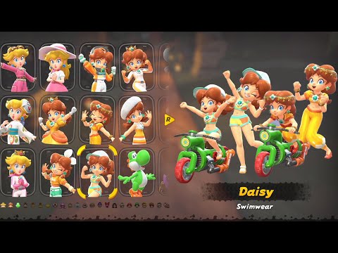 Unlocking Sexy Daisy Costume in Mario Kart World - Star & Mushroom Cup Run