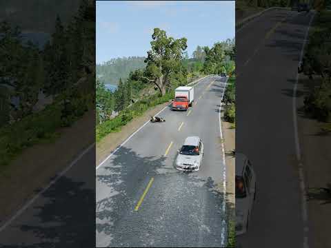 Realistic Highway Car Crashes #500 - BeamNG.Drive