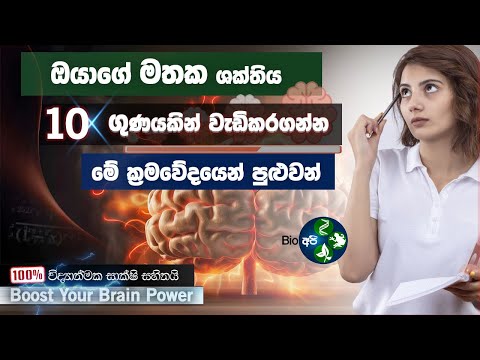 මතක ශක්තිය වැඩිකරගන්න 🧠⚡ මෙහෙම වැඩ කරන්න -  Increase your Memory And Brain Power to 10x Sinhala