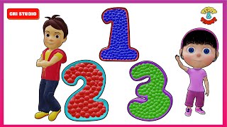 Learn Colours with Balls | Colors Name | 1 To 10 | Number Names | Toddler Video | Videos for Kids