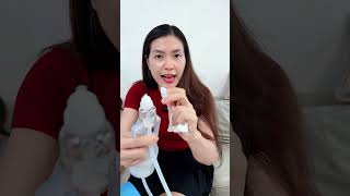 ￼Dụng cụ hút mũi kéo tay thế hệ mới, chất liệu nhựa nguyên sinh, lực hút mạnh, an toàn cho bé