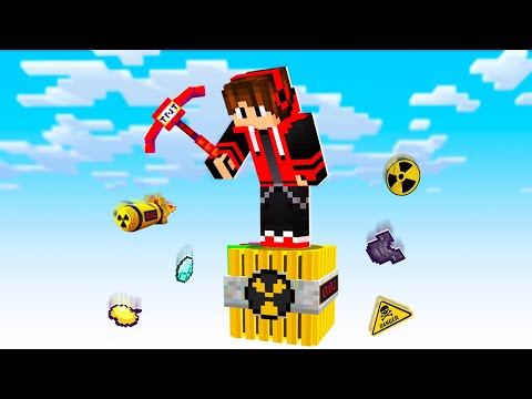 I Got Trapped On ONE NUCLEAR BLOCK in minecraft !!!