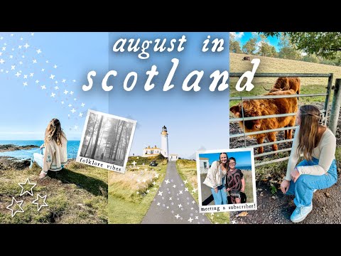 salt air in scotland🤍🌾  meeting a subscriber, folklore vibes, visiting family & highland coos!!