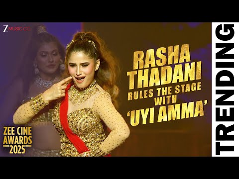 Rasha Thadani Rules the Stage with ‘Uyi Amma’ at Zee Cine Awards!&#128293; | Amit Trivedi, Madhubanti