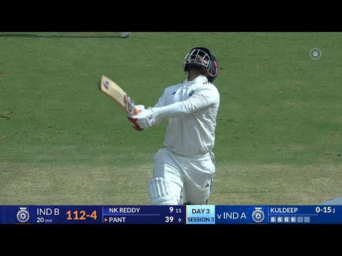 Rishab Pant batting highlights 61* runs (18) balls 6,6,6,6,6, Duleep Trophy 2024 Highlights