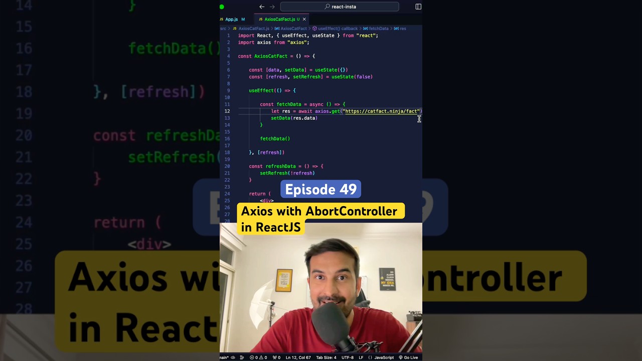 Axios me multiple calls kaise handle kre? 🤓 #reactjstutorial #reactjs