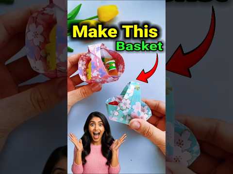 Make This Basket from paper | how to make paper basket | origami paper basket #origami #craft #diy