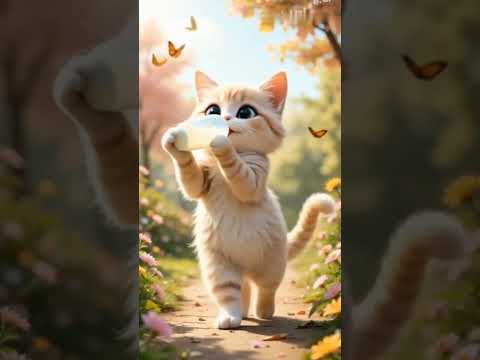 ๐ฅฐ Dudi dudi dum dumyellow strawberry Cat๐ผ๐คค yellow strawberry kitten 175 #Cute#Cat#shorts#cats #cats