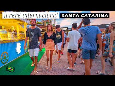 Walking in Jurerê Internacional 🇧🇷 Brazil — Jurerê Open — Florianópolis, Santa Catarina 【 4K UHD 】