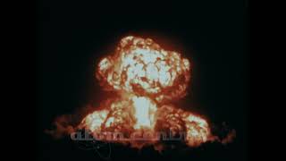 Extreme Slow motion aerial Atomic Bomb