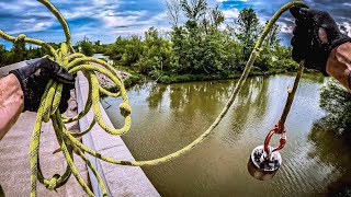 They Warned Us Not To Toss Our Giant Magnets Here!! Now We No Why!! (Magnet Fishing)