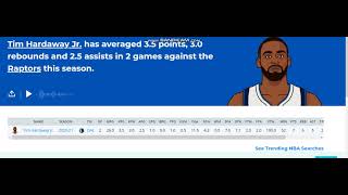 Tim Hardaway Jr vs the Raptors 2021