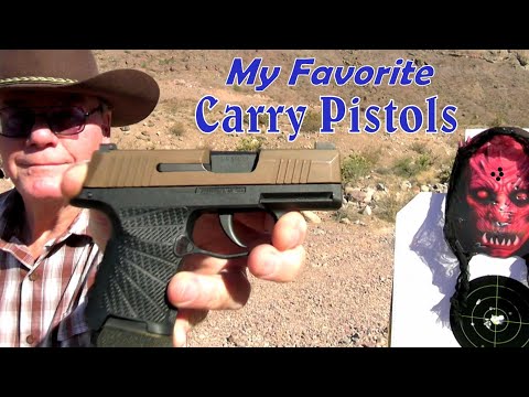 Five Excellent Concealed Carry Pistols - Yes, I Still Carry a Sig! - FN - Beretta - S&W - Glock