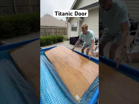 Re-Testing The Titanic Door Scene with more Salt #shorts