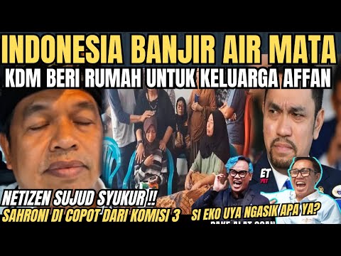 BANJIR AIR MATA 😭 DEDI MULYADI Beri Rumah untuk Keluarga Alm Affan Kurniawan, Eko&uya ngasik apa ya?