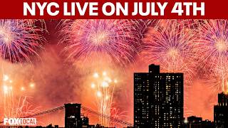 🔴NYC skyline & fireworks live on 4th of July