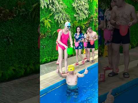 Swimming Pool π π₯½ Swimming Cap π€ͺπβοΈ#shorts #swimming #fitness #flyboard #bluesilver #waterpark