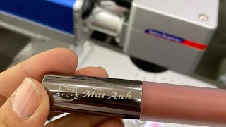 Máy khắc Son Laser Fiber 20w Mini khắc được những vật liệu gì? 