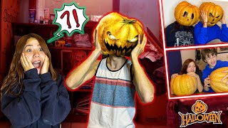 Mi novia tiene la cabeza GIGANTE! 😳 | Calabazas de Halloween 🎃
