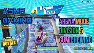 asmr gaming fortnite arena mode division 5 relaxing gum chewing controller sounds whispering - asmr fortnite gum chewing