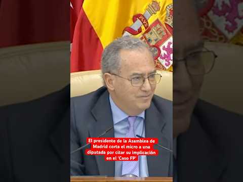 El 3 de #AYUSO le corta el MICRO al citar su IMPLICACIÓN en un caso de #CORRUPCIÓN #madrid