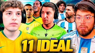 11 IDEAL (BRASIL) vs. 11 IDEAL (ARGENTINA) ft. LA COBRA - CON ARBITRAJE: QUIEN SABE DE FUTBOL?