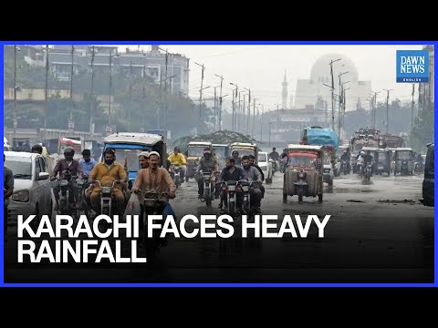 YouTube video thumbnail: Moderate to Heavy Rainfall Lashes Different Parts of Karachi