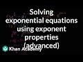 Solving Advanced Exponential Equations