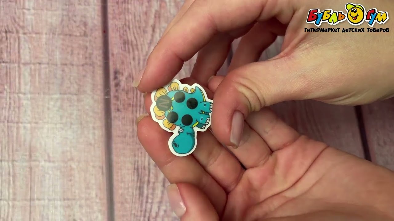 Термометр-наклейка Динозаврик  - видео