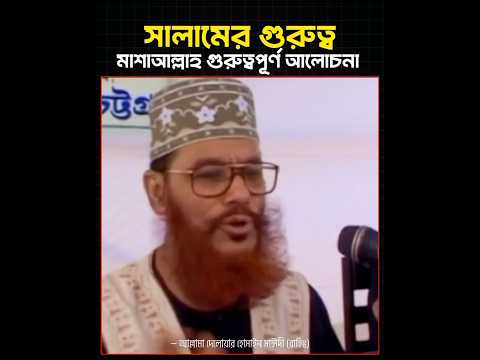 সালামের গুরুত্ব মাশাআল্লাহ গুরুত্বপূর্ণ আলোচনা।🥰💝 আল্লামা সাঈদী (রাহিঃ)🎙️ #islamic #shorts #waz