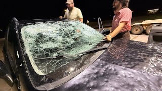 THE MOST DESTRUCTIVE GORILLA HAIL CORE ever intercepted - Subaru shredded!