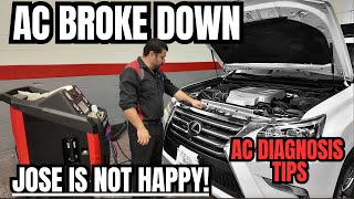 AC Broke Down In Our Cameraman's Lexus GX! Let's Fix it