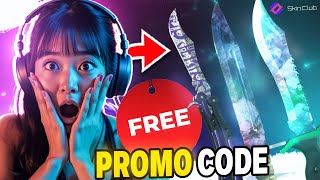 SECRET PROMO CODE DROPS RARE KNIFE ON SKINCLUB! (SkinClub Promo Code 2025)