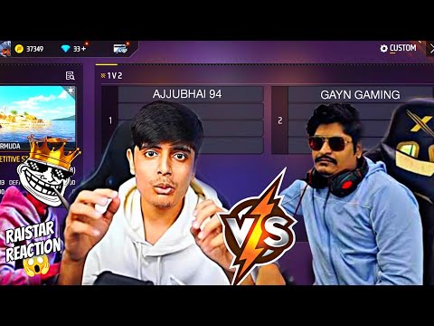 AJJUBHAI94 VS GYANGAMING😲कौन है FREE FIRE का No 1 YouTuber ?🤯 कौन जीतेगा आज का मैच 1 vs 1में 🔥