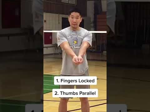 How To Pass A Volleyball (part 1/6) #shorts