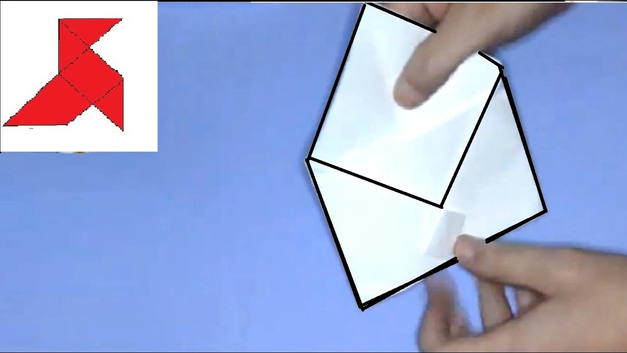 Как сделать простой конверт из бумаги формата A4