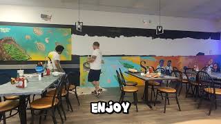Mural time laspes installation