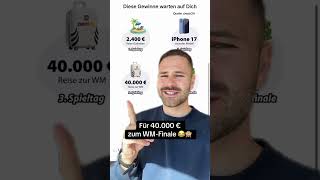 ⚽️ Wer würde denn für 40.000 € zum WM Finale fahren? 😅🙈 📈 Ich würd das schön in nen ETF packen