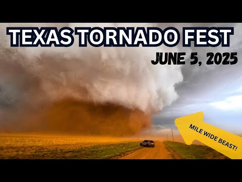 TEXAS TORNADO FEST! Multiple Tornadoes Strike from Morton to Lubbock on June 5, 2025