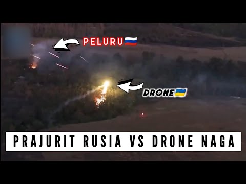 Aksi Tentara Rusia Tembak Jatuh Drone Naga Ukraina!!