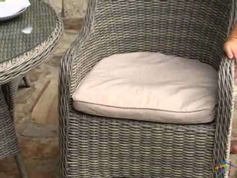 Mingle All Weather Wicker Patio Dining Set Seats 4 -...