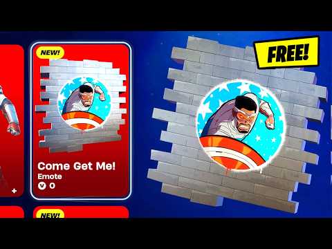 *NEW* How to GET ALL Captain America FREE REWARDS in the Fortnite Item Shop (Come Get Me & Cap Atac)