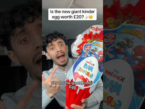 Is the new giant kinder easter egg worth £20!?! #kinderchocolate #giantkinderegg #eastereggs #fyp