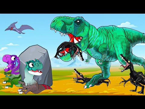 Jurassic Zoo Dinosaurs: Indominus, Triceratops, CARNOTAURUS - Crazy Dinosaurs Escape Adventure!