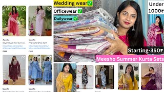 Latest Design Kurta Sets From Meesho ✅ Under 1000₹ ✅ #meeshofinds #meeshohaul #meeshosummerhaul